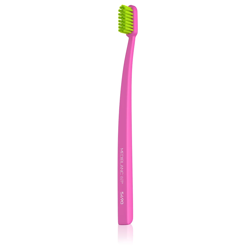 MEDIBLANC Zubní kartáček Ultra Soft 2 ks růžová + zelená