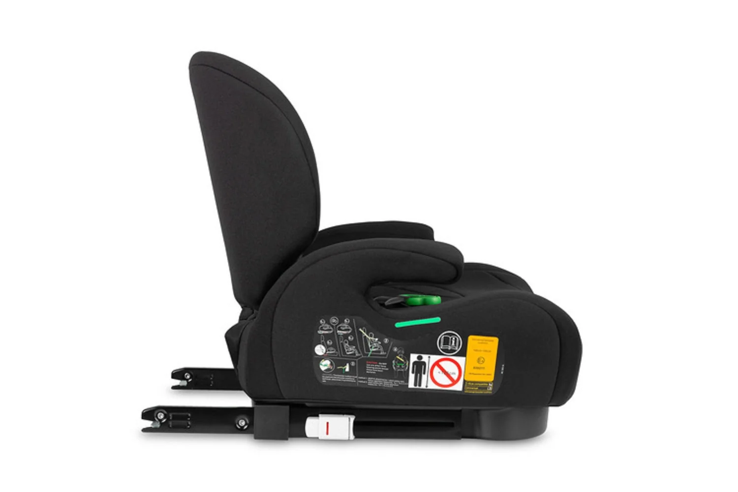 Caretero Podsedák, autosedačka Irbis i-Size 125–150 cm s ISOFIX – černá