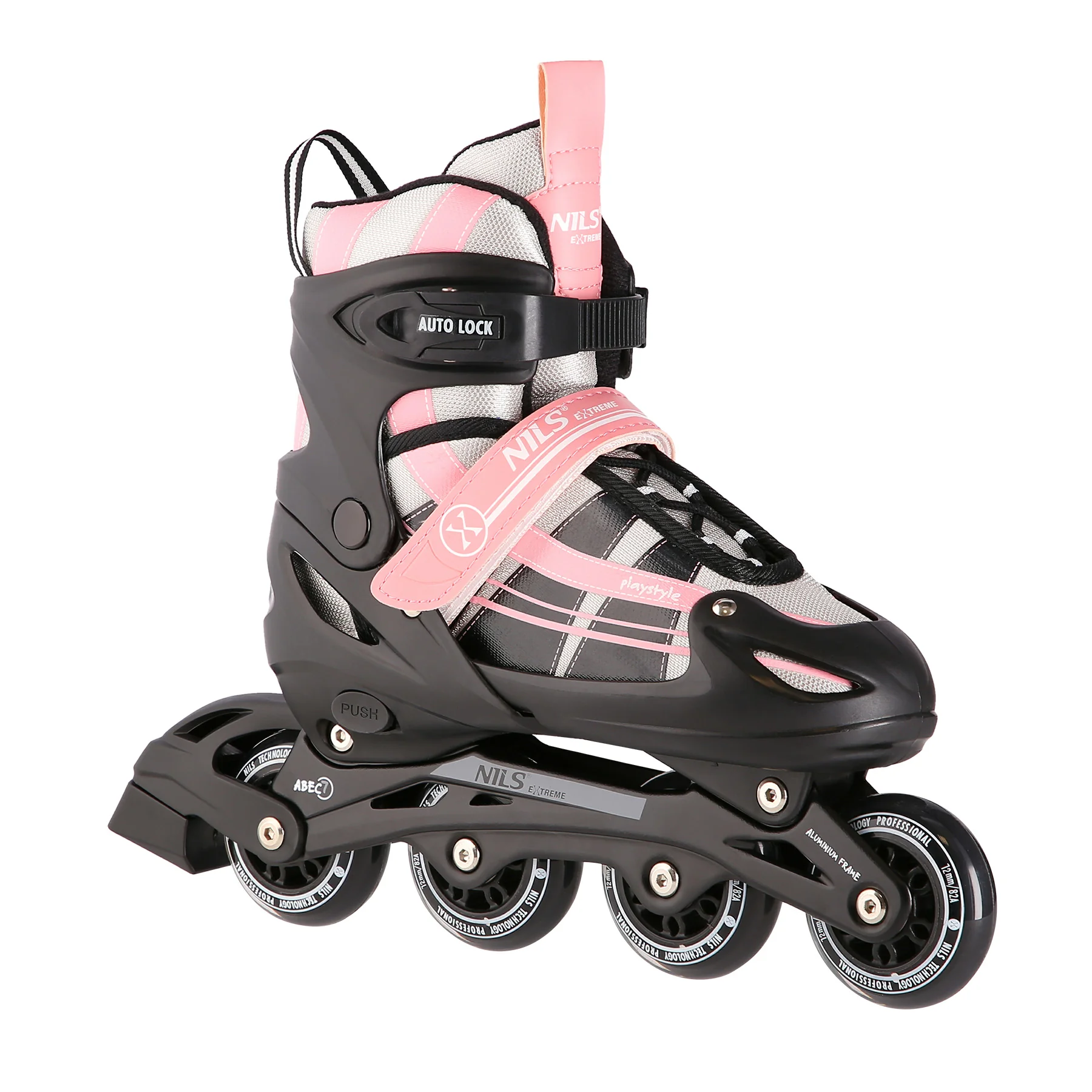 NILS EXTREME Brusle NH18366A 2v1 černo-růžové Velikost: M(35-38)