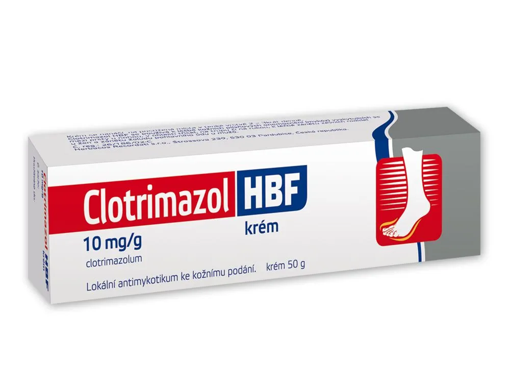 Clotrimazol HBF 10mg/g krém 50 g