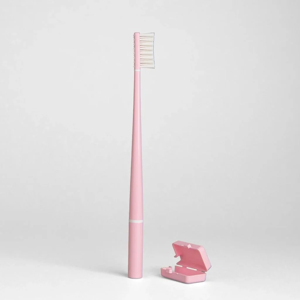 Piuma Zubní kartáček s echinaceou Soft 1 ks Baby Pink
