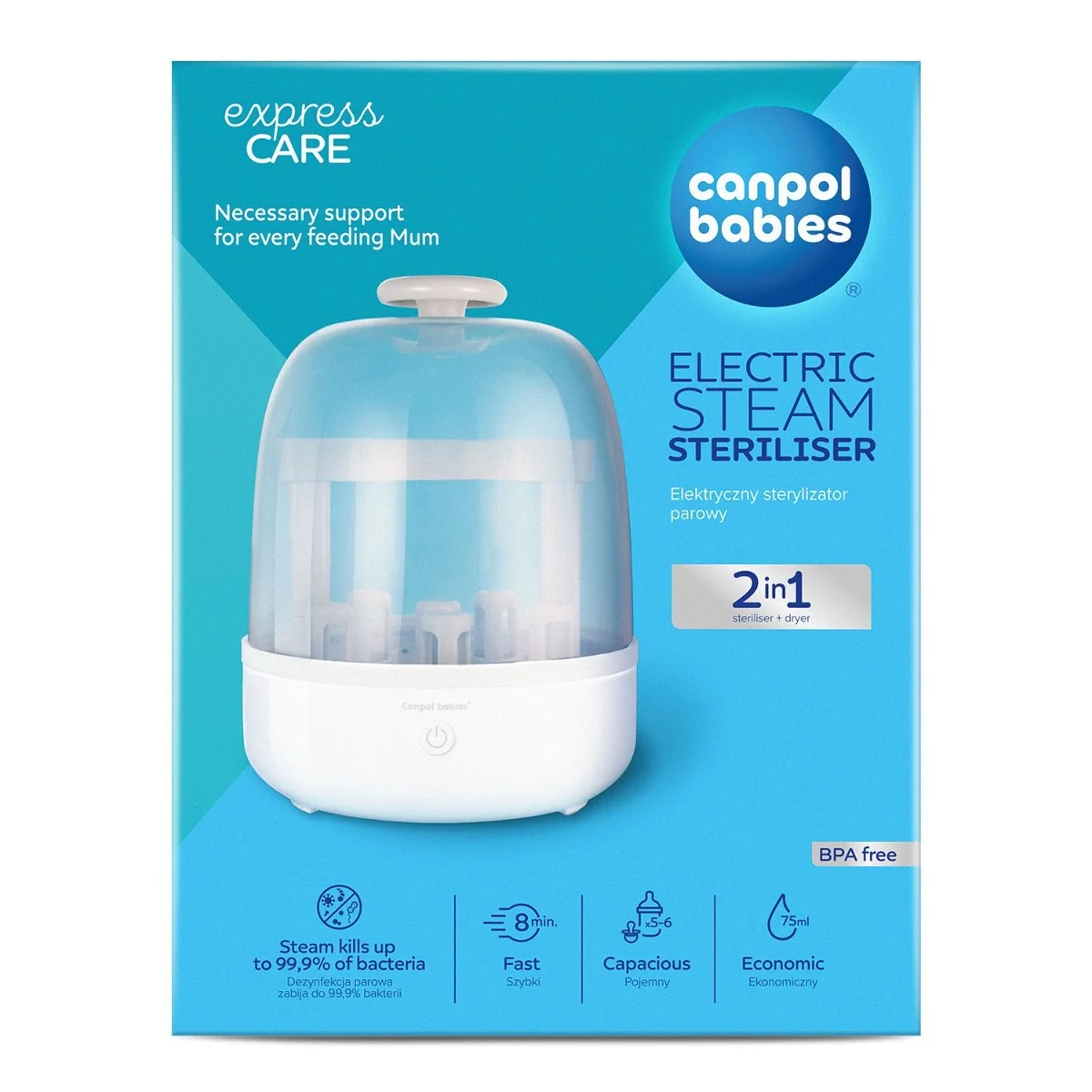 Canpol babies Elektrický parní sterilizátor