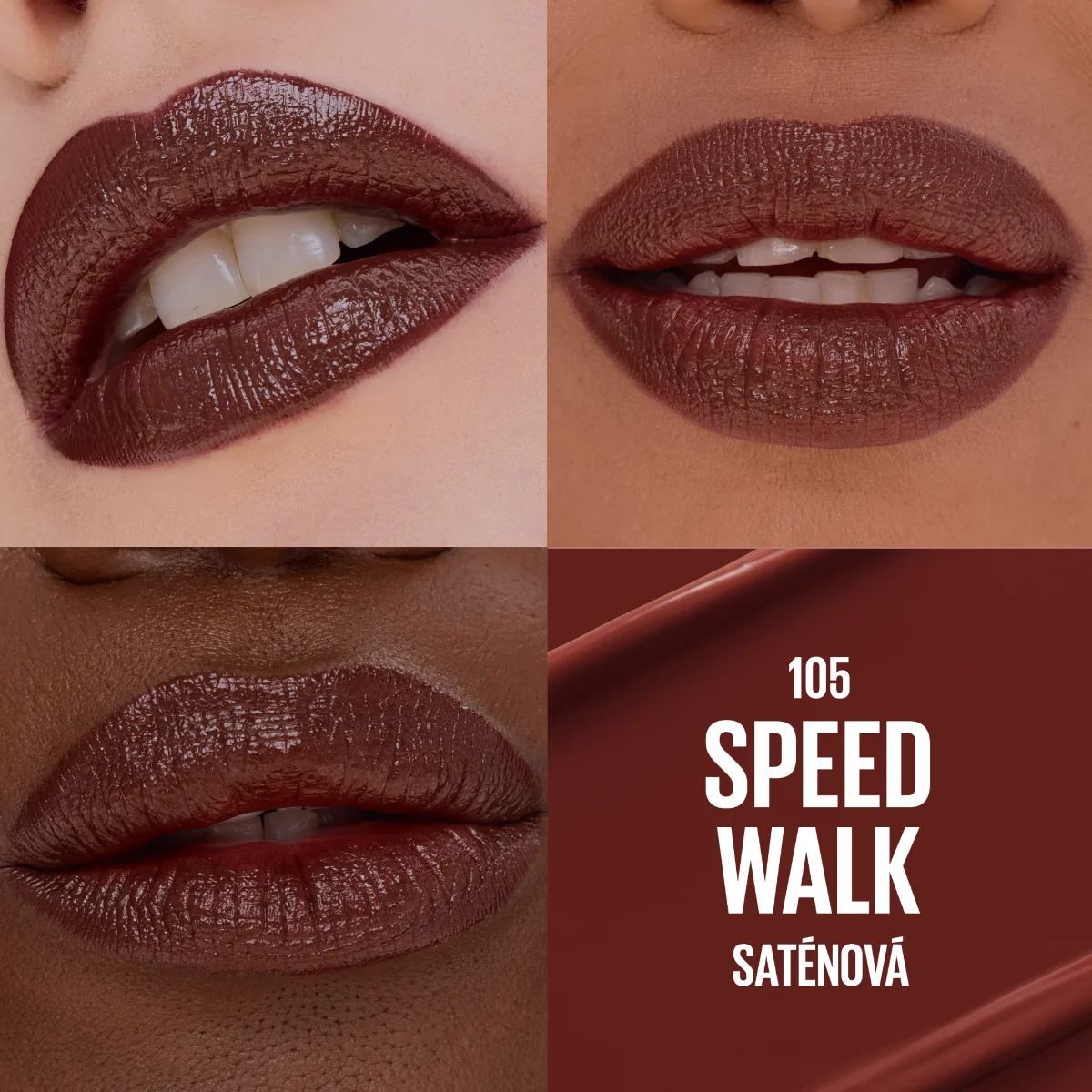 Maybelline Lifter Serum Lipstick 105 Speed Walk rtěnka se saténovým finišem 1 ks