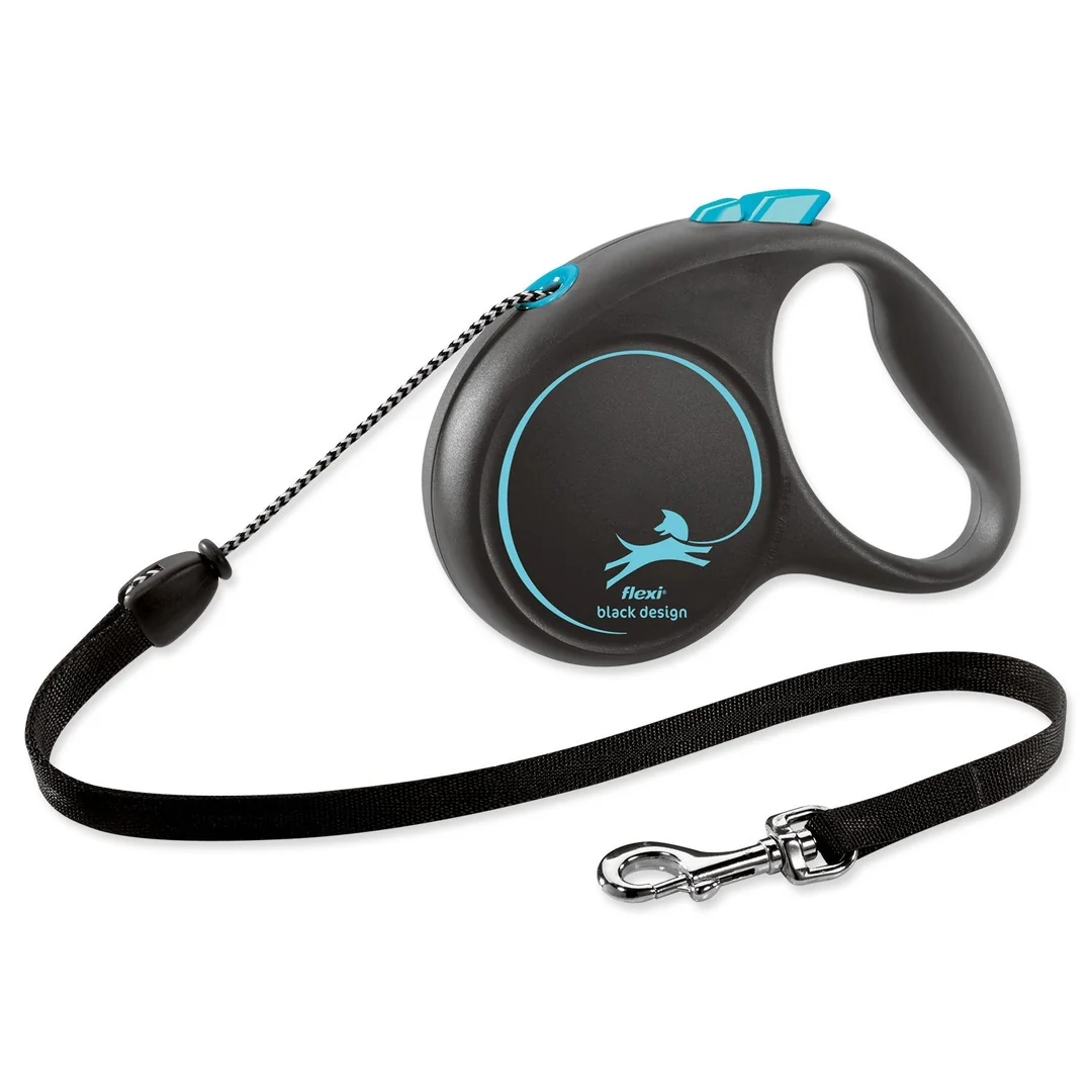Flexi Black Design M lanko 5m modrá do 20kg