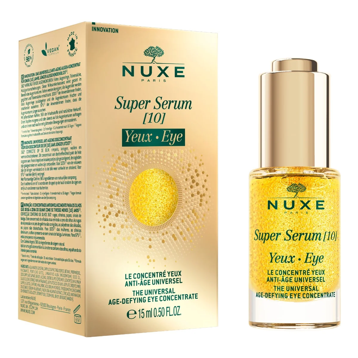Nuxe Super Serum Univerzální oční sérum na ochranu před stárnutím 15 ml