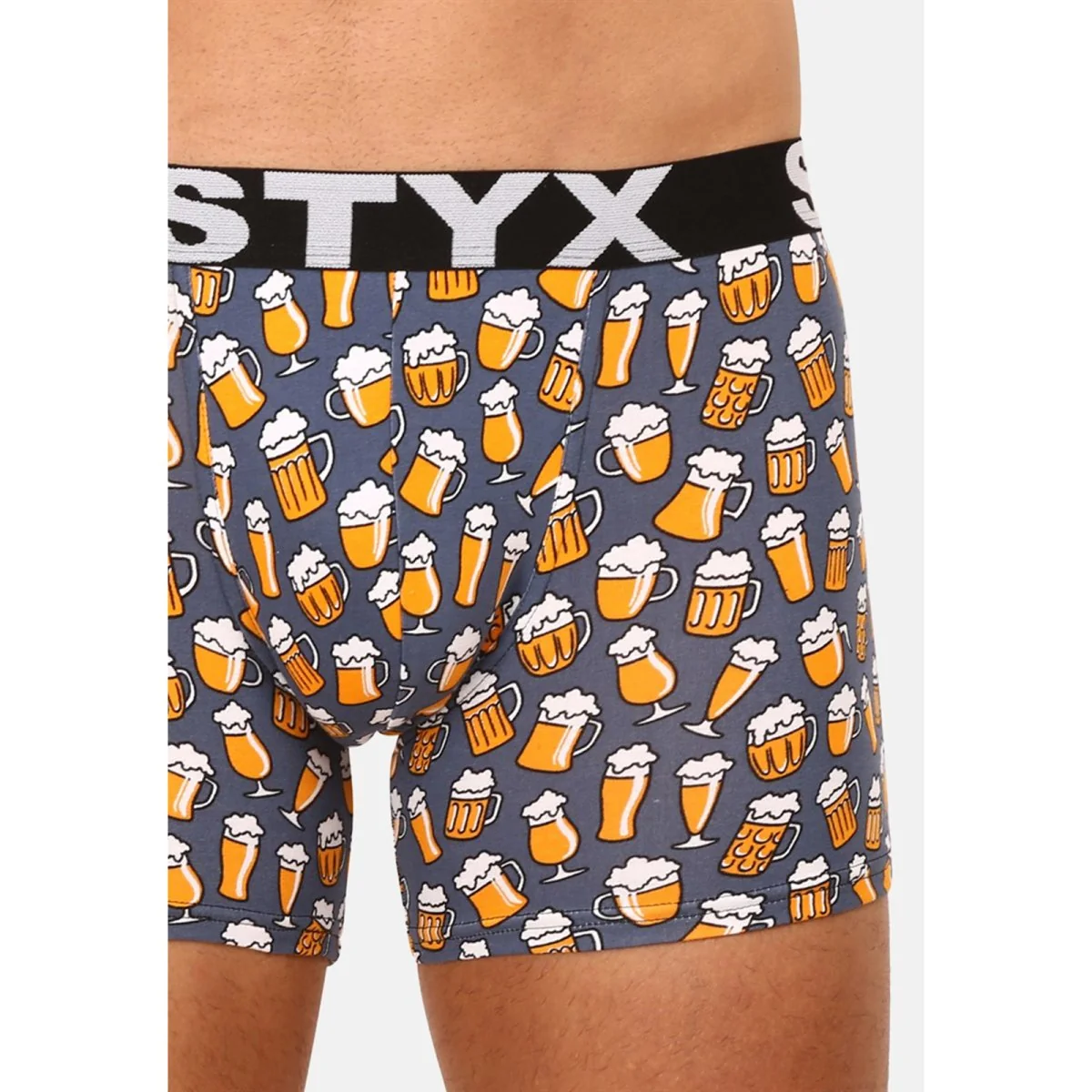 Styx Pánské boxerky long art sportovní guma pivo (U1357) S