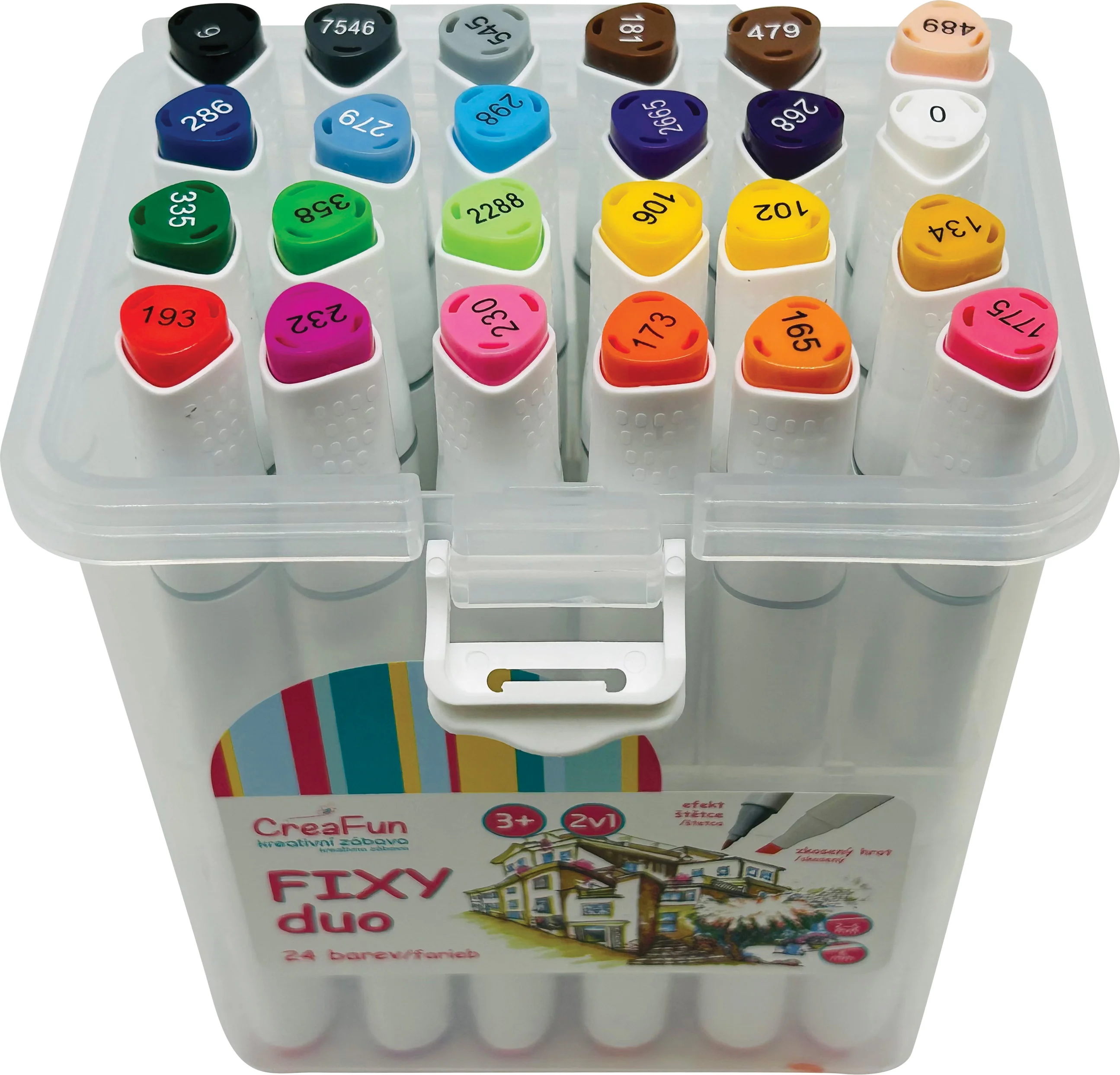 Sparkys CreaFun - Fixy DUO v boxu 24 barev