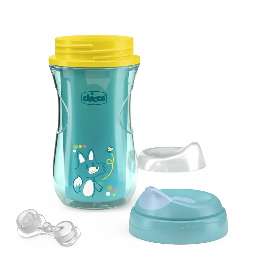 Chicco Hrneček Active termo s tvrdým náustkem 14m+ 266 ml teal