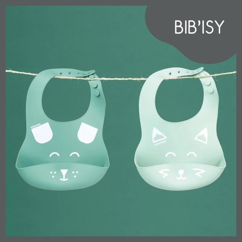Babymoov silikonový bryndák BIB´ISY 2ks 