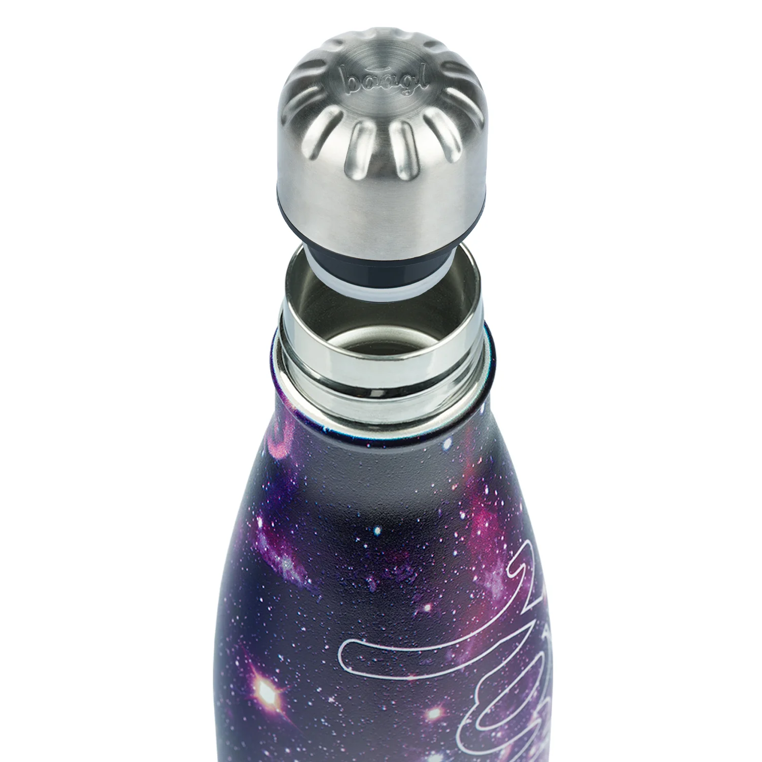 Baagl Termoláhev s kovovým víčkem Galaxy, 500 ml