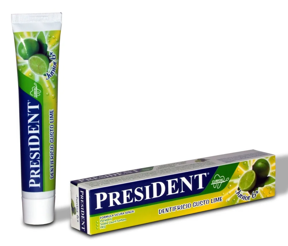 President Zubní pasta Junior limetka 50 ml