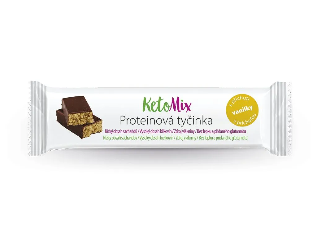 KetoMix Proteinová tyčinka vanilka 40 g