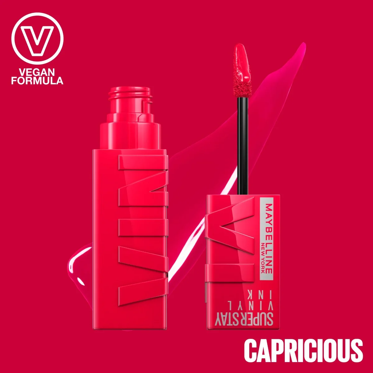 Maybelline SuperStay Vinyl Ink odstín 45 Capricious tekutá rtěnka 4,2 ml