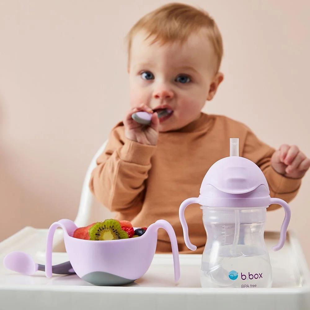 B.BOX Hrneček s brčkem - GELATO ostružinový 240 ml