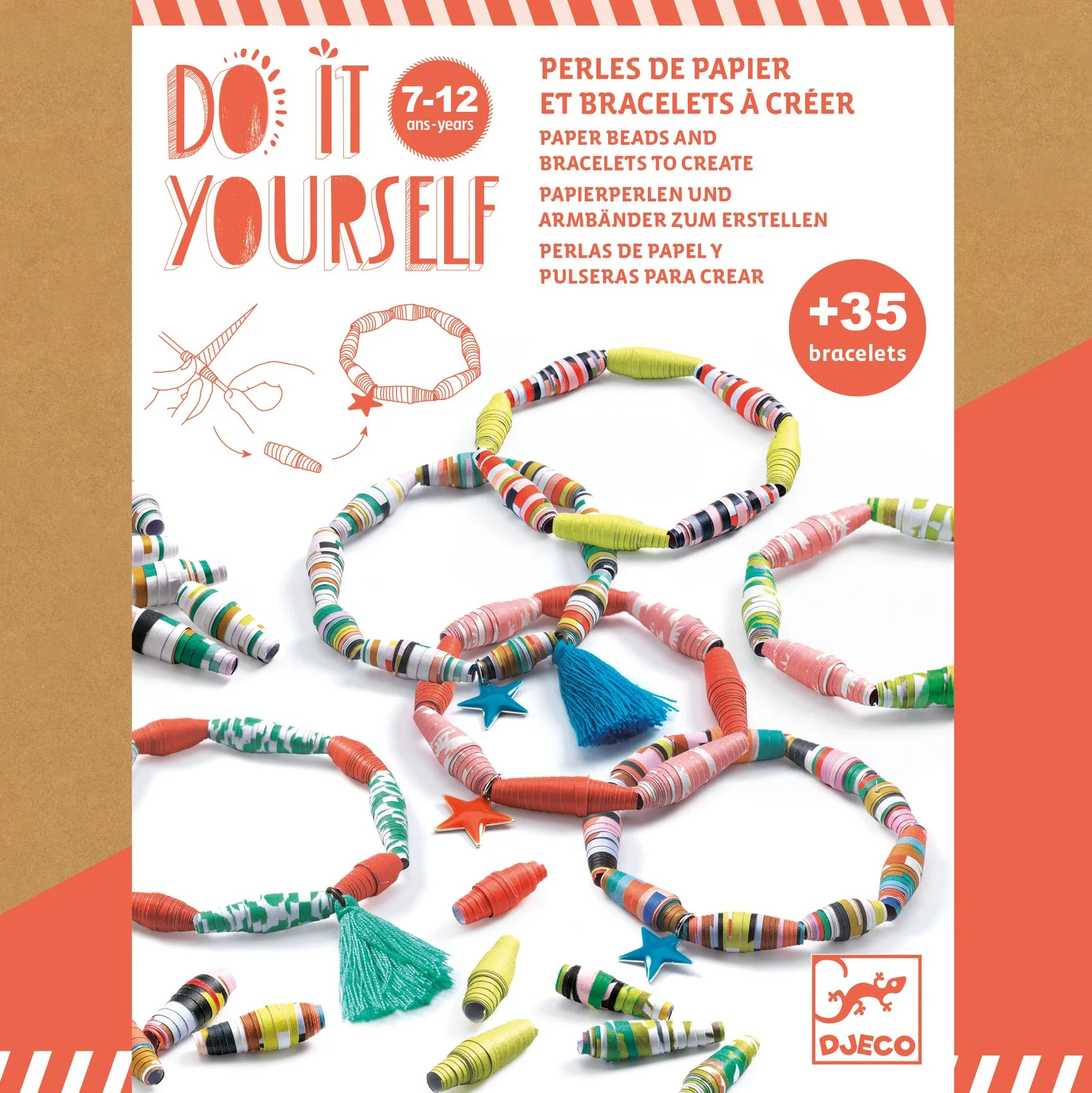 Djeco DIY Pestrobarevné náramky