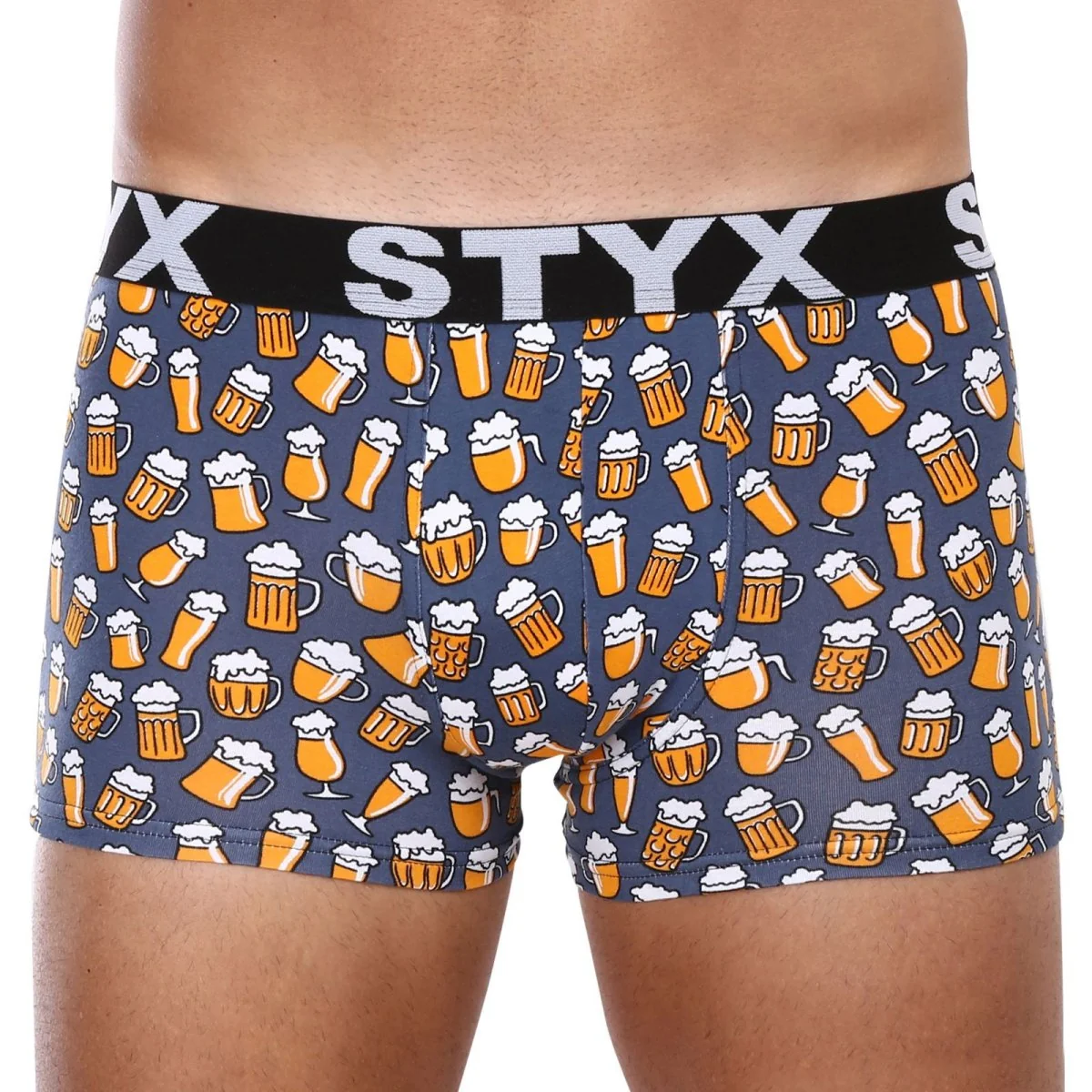Styx 3PACK pánské boxerky art sportovní guma vícebarevné (3G13714) XL