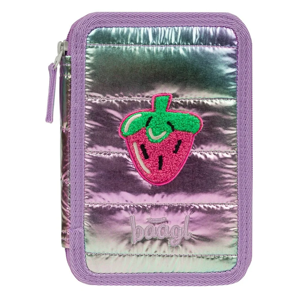 Baagl Školní penál třípatrový Lavender