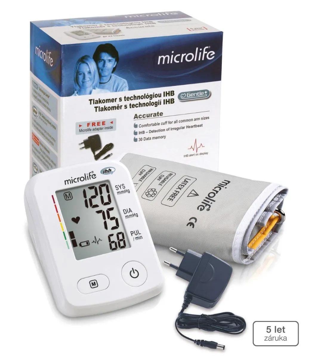 Microlife BP A2 Classic Accurate automatický tlakoměr na paži