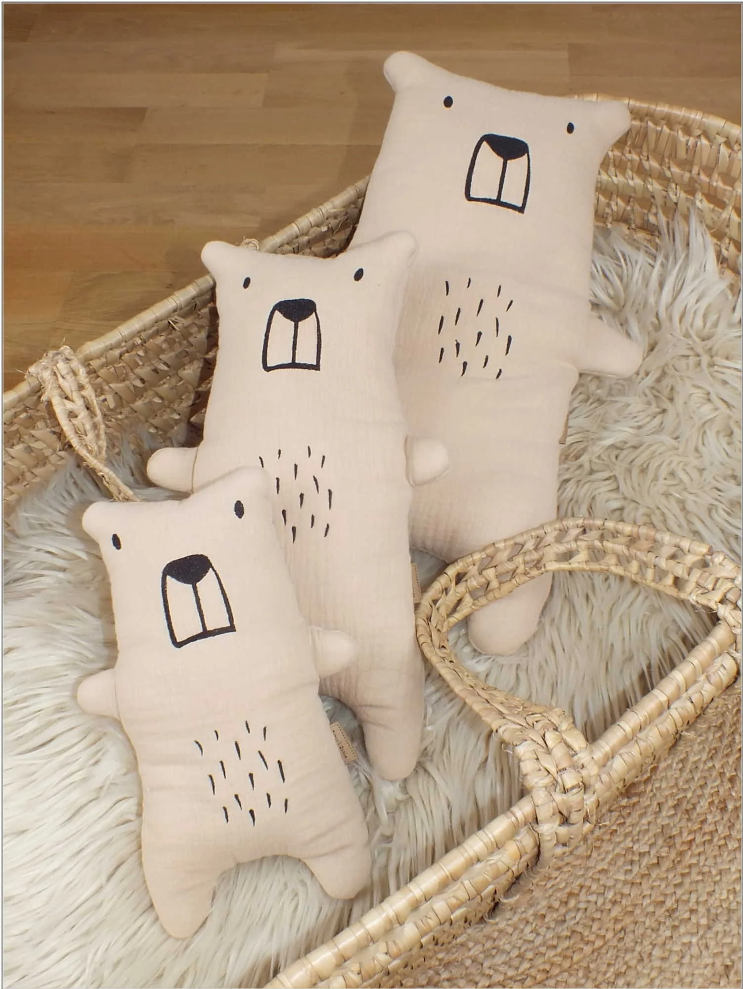 Z&Z Mazlíček, hračka pro miminka Maxi Bear 46 cm, kávová