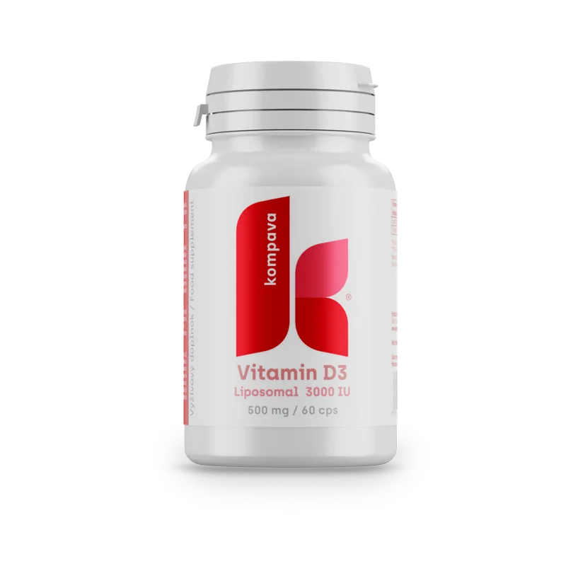 KOMPAVA Lipozomální Vitamín D3 - 60 kapslí