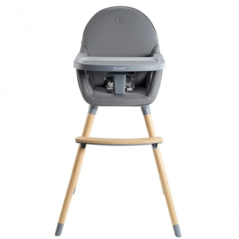 BABYGO jídelní židlička Scandi Grey