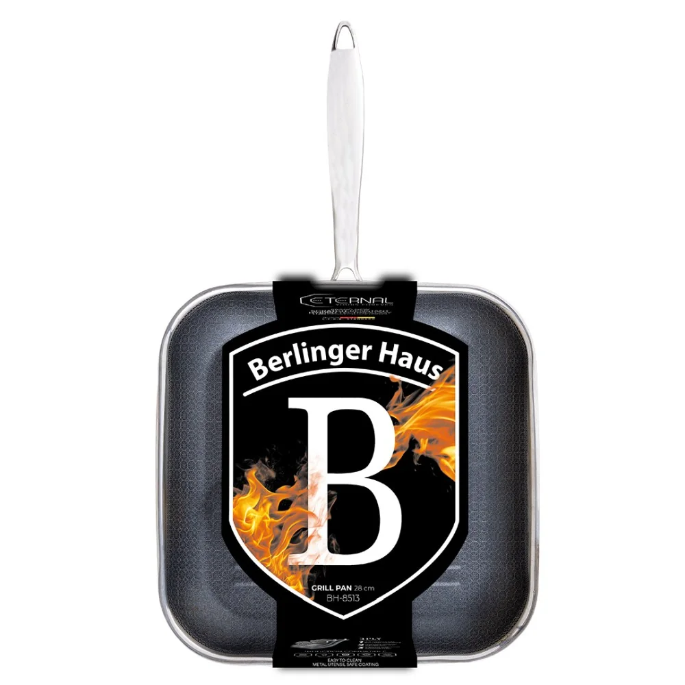 Berlingerhaus Pánev grilovací nerez 28 cm Eternal Collection