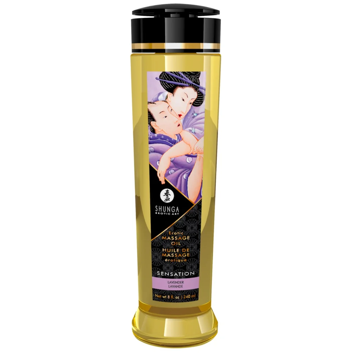 Shunga Sensation masážní olej levandule (240 ml)