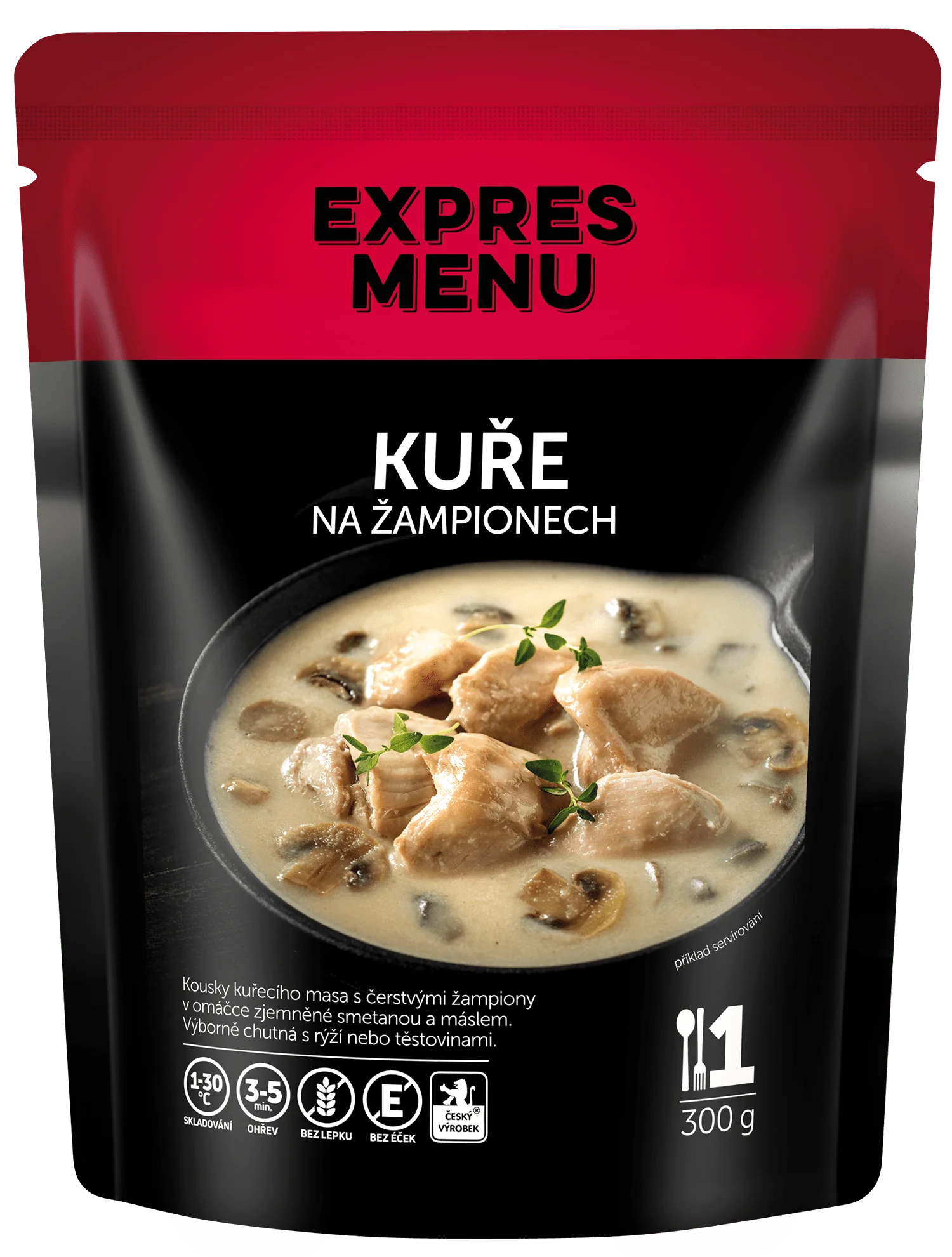 EXPRES MENU Kuře na žampionech 300 g (1 porce)