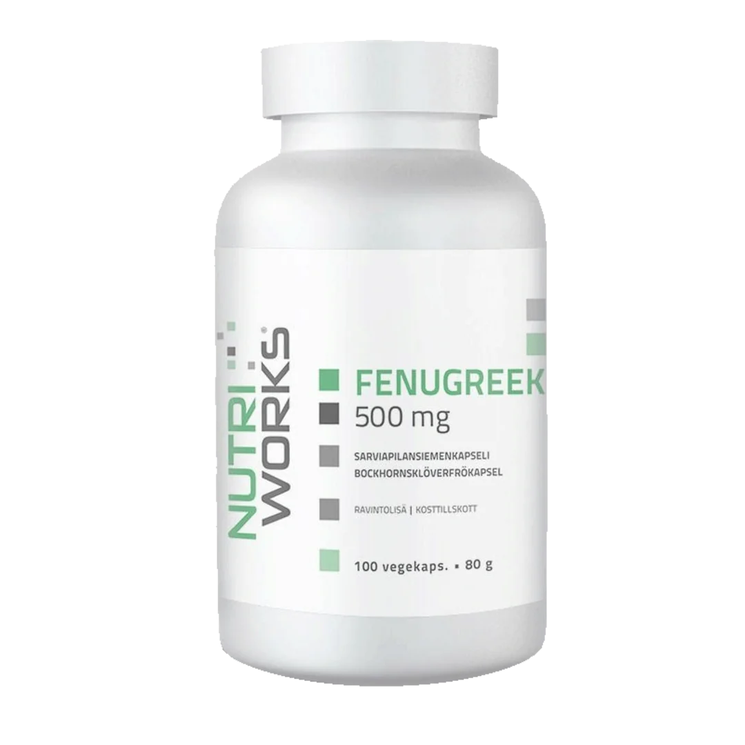 NutriWorks Fenugreek 500mg - 100 kapslí