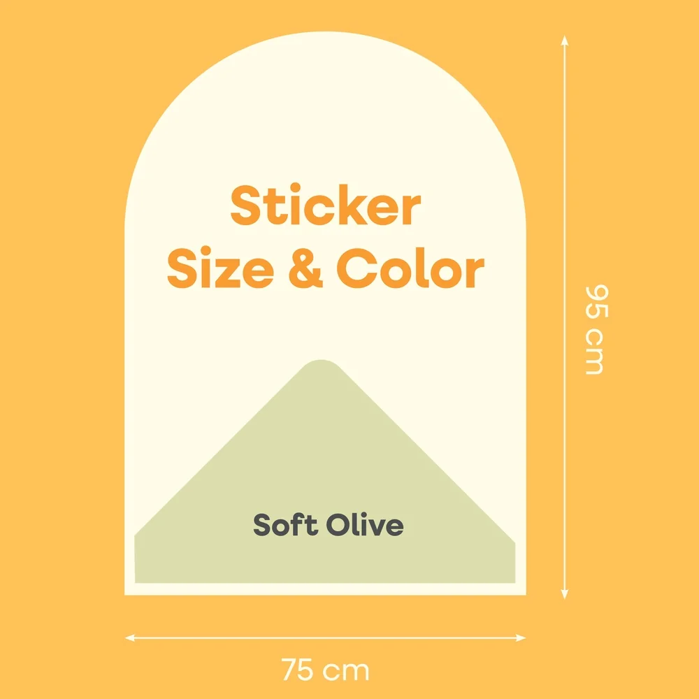 Cleverclixx Magnetická nástěnná fólie Soft Olive, 95 × 75 cm