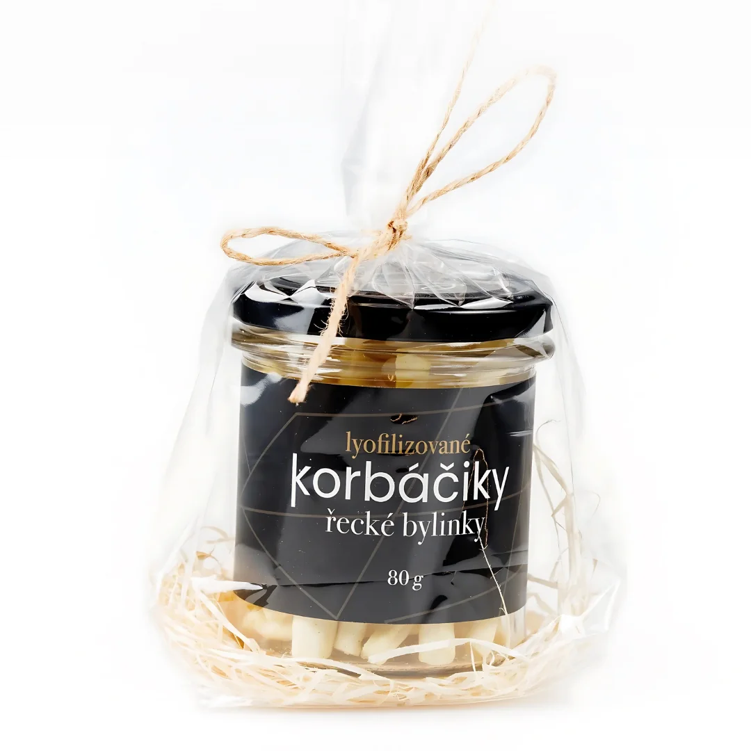 Lyopotraviny Lyofilizované korbáčiky - řecké bylinky, 80 g, Dárkové balení