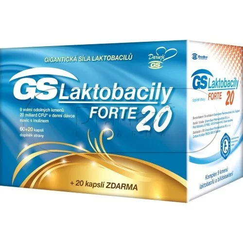 GS Laktobacily Forte20 cps.60+20 zdarma