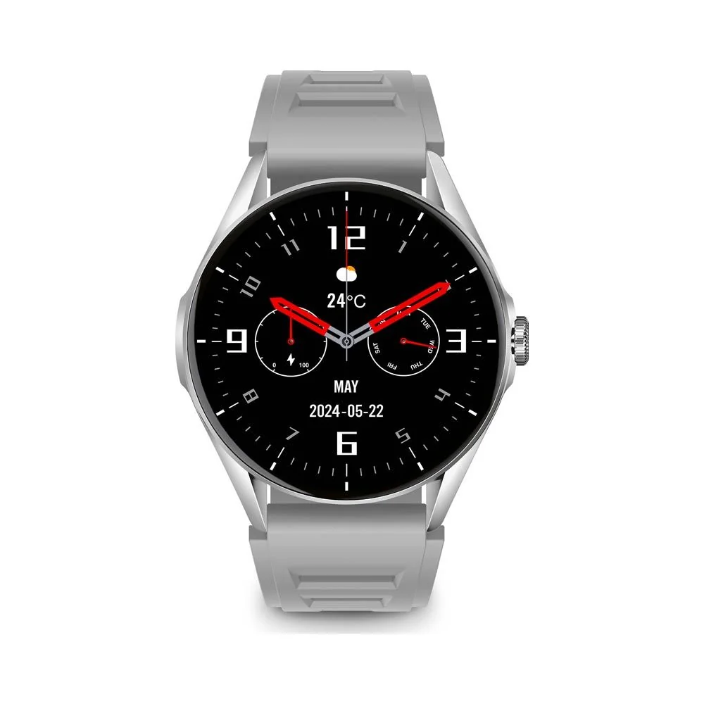 Aligator Smart Watch AMOLED chytré hodinky silver