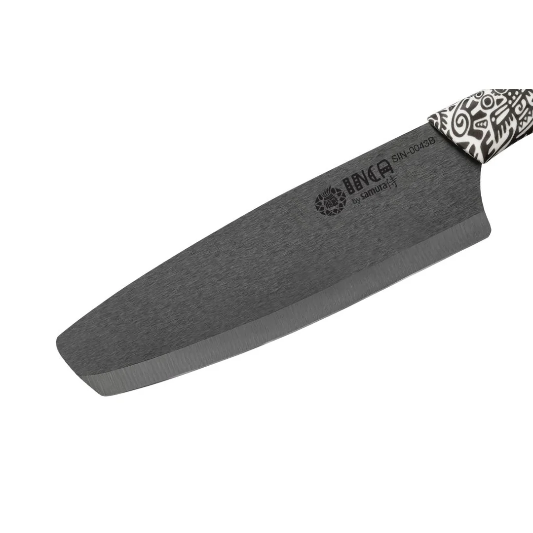 Samura INCA Nakiri keramický nůž 16,5 cm s čepelí z černé zirkonie (SIN-0043B)