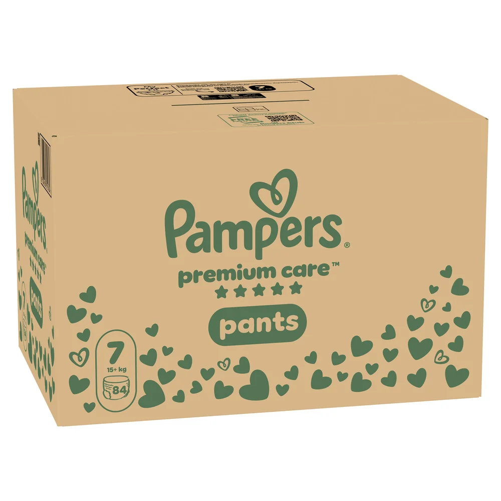 Pampers Premium Care Pants vel. 7 15+ kg plenkové kalhotky 84 ks