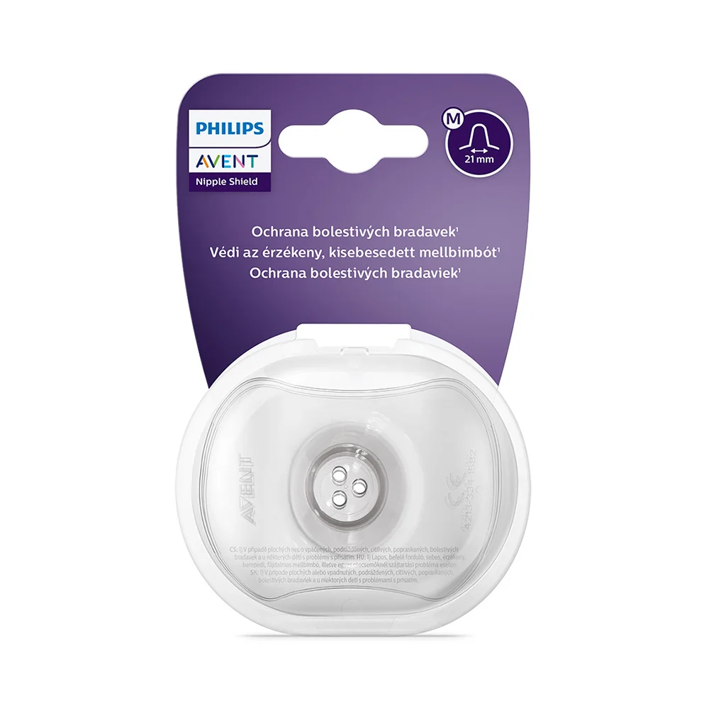 Philips Avent Chránič prsních bradavek medium 2 ks + pouzdro
