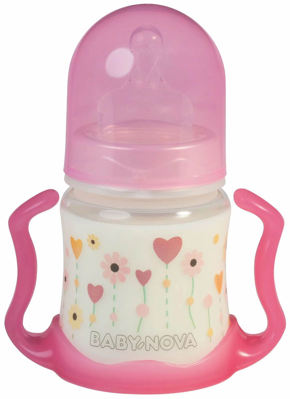 Baby Nova Lahev plastová široká s držákem 150 ml