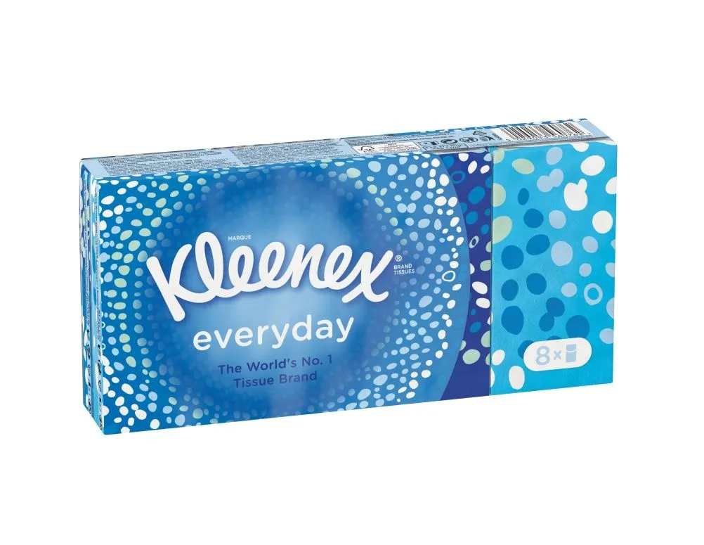 Kleenex Everyday papírové kapesníky 8x9 ks