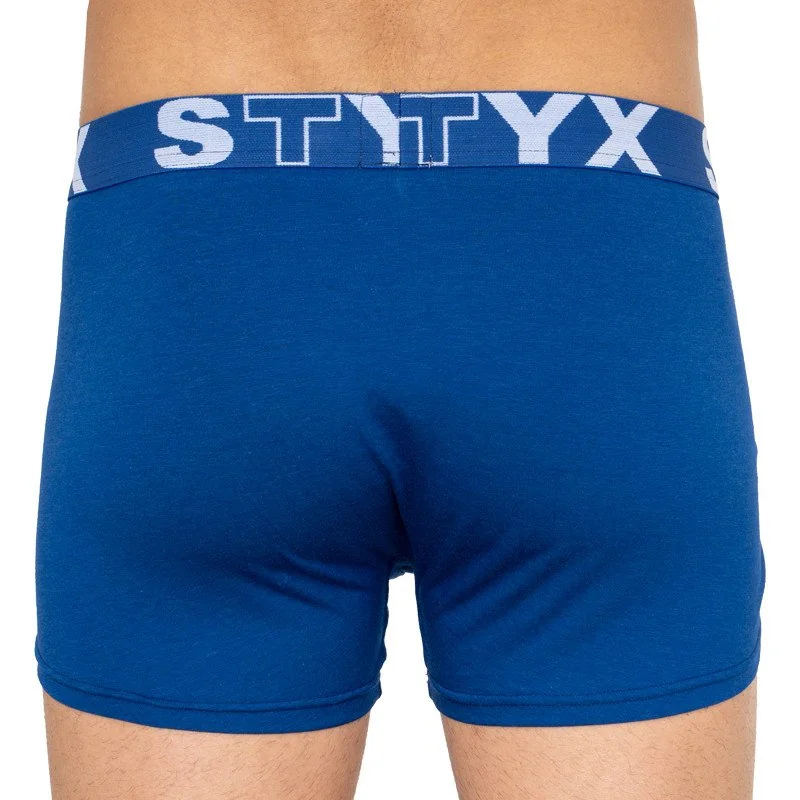 Styx Pánské boxerky sportovní guma nadrozměr tmavě modré (R968) 5XL
