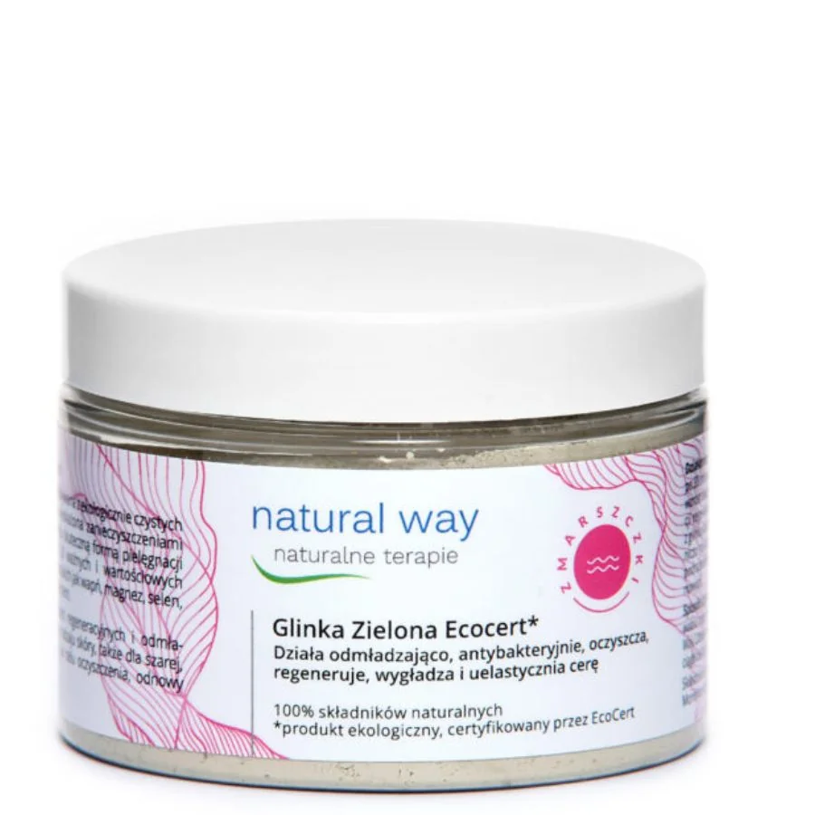 Natural Way Zelený jíl Ecocert proti vráskám 100 g