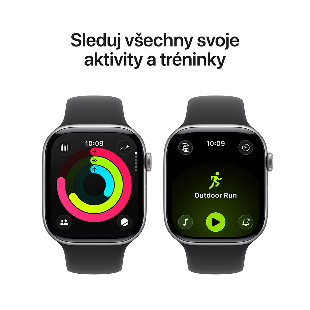Apple Watch Series 11 46mm S.Grey, Black SB, M/L chytré hodinky