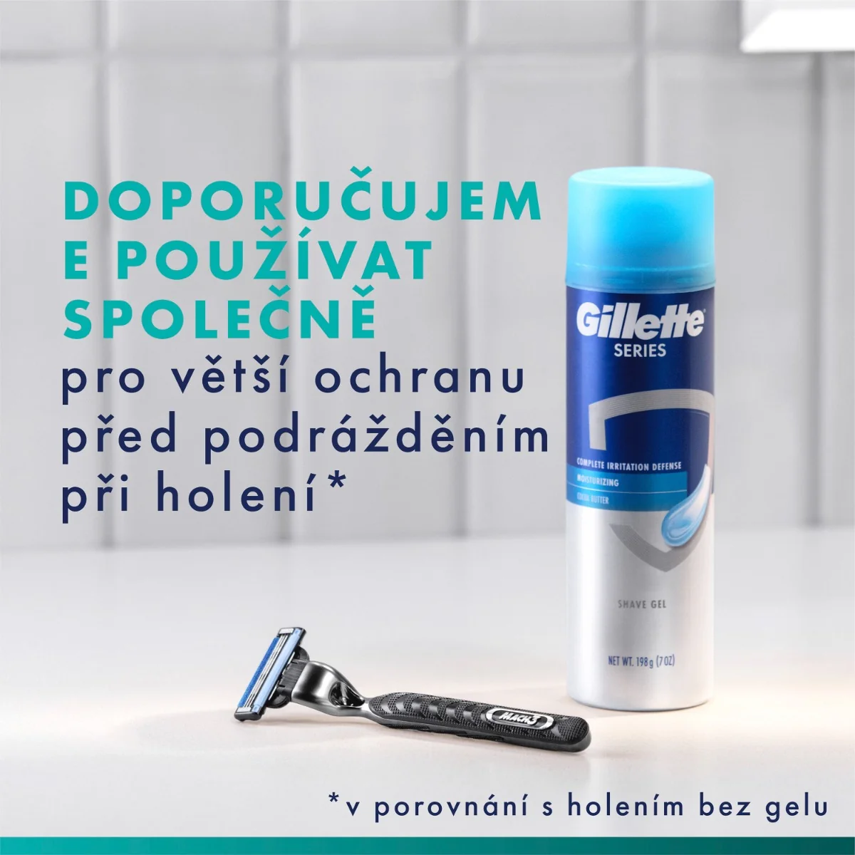 Gillette Xmass sada holicí strojek + 4 hlavice, taška a gel na holení 200 ml