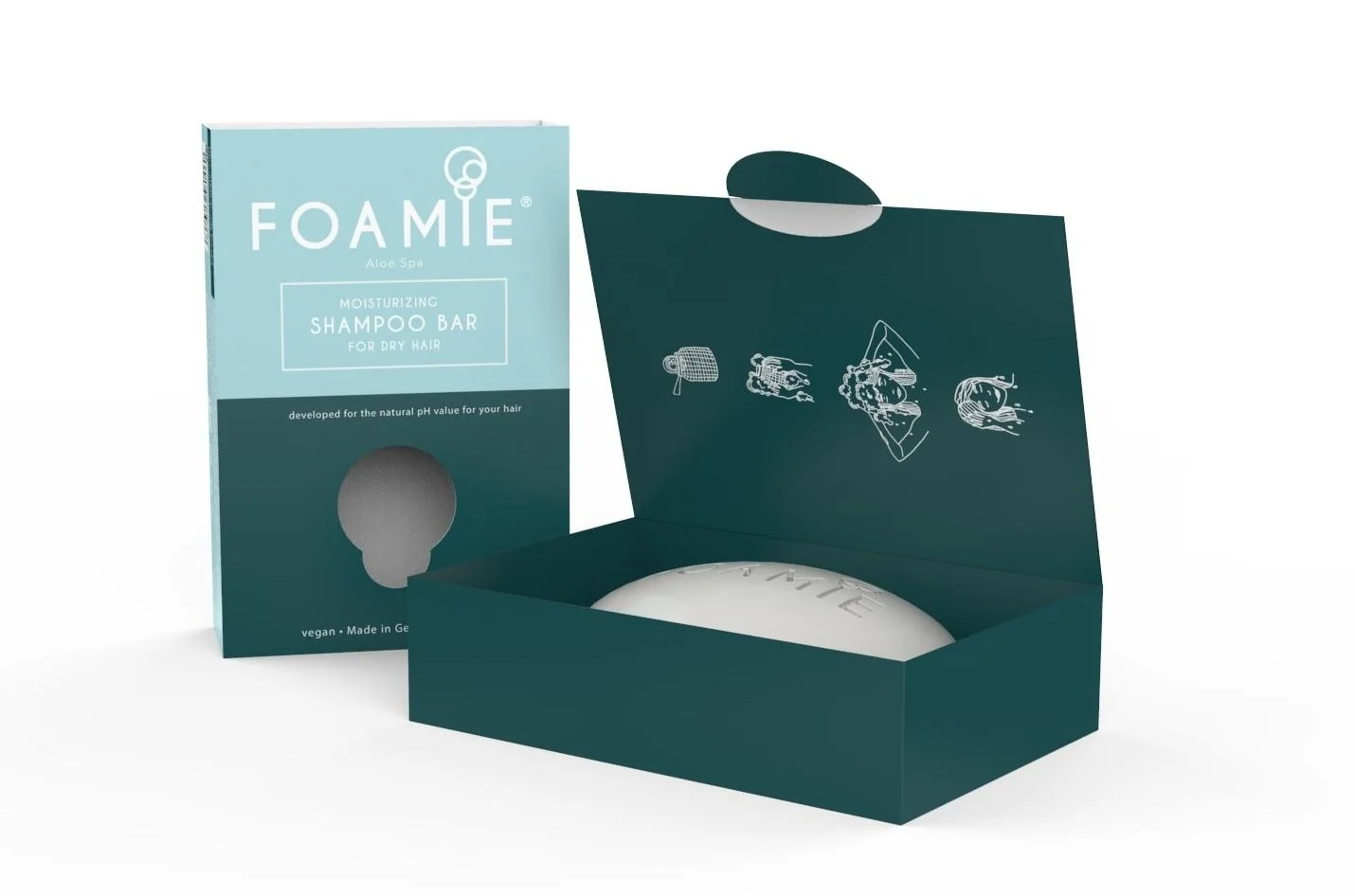 Foamie Shampoo Bar Aloe Spa tuhý šampon pro suché vlasy 83 g
