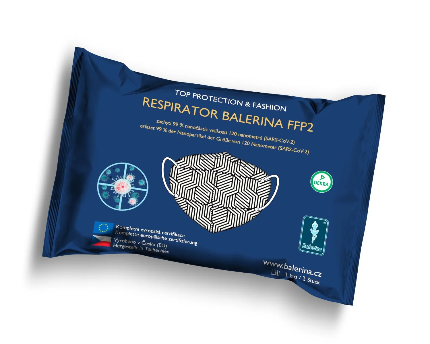 Balerina Nanorespirátor PFHM731 FFP2 NR vzor č. 87 1 ks