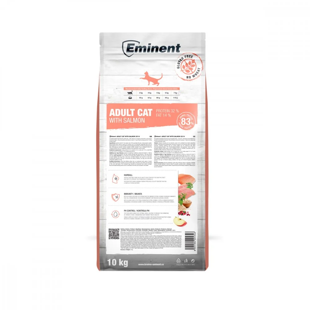 Eminent Cat Adult with Salmon High Premium 10 kg
