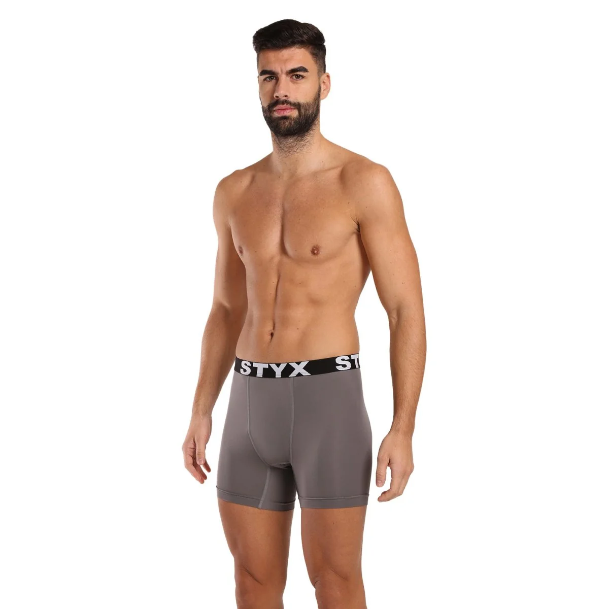 Styx Pánské funkční boxerky tmavě šedé (W1063) M 