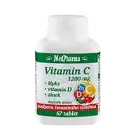 Medpharma Vitamin C 1200 mg šípky + vitamin D + zinek