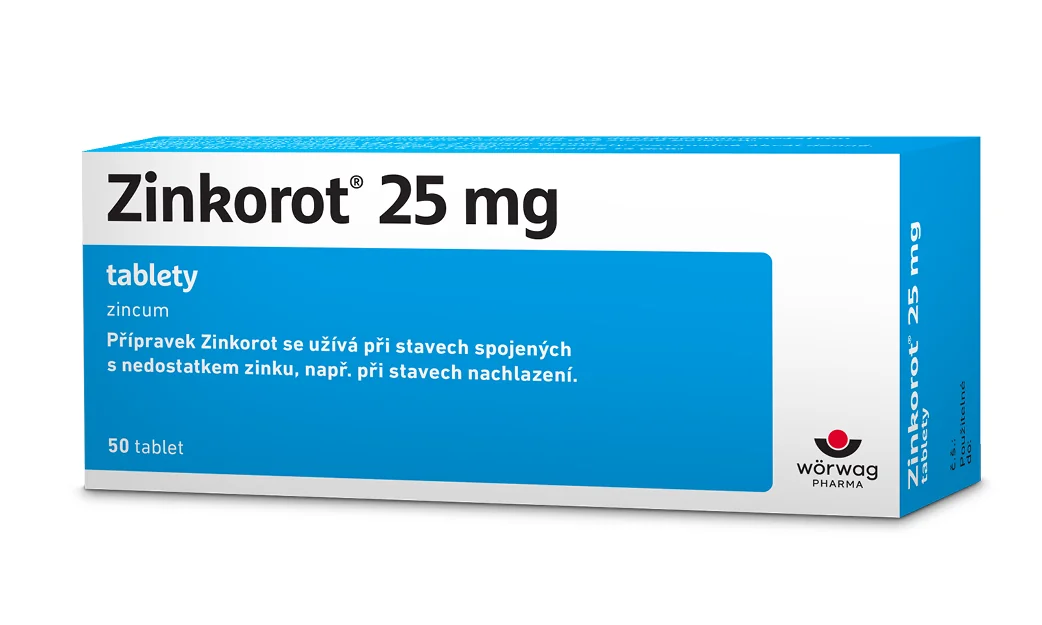 Zinkorot 25 mg, tablety Zinkorot 25 mg, tablety