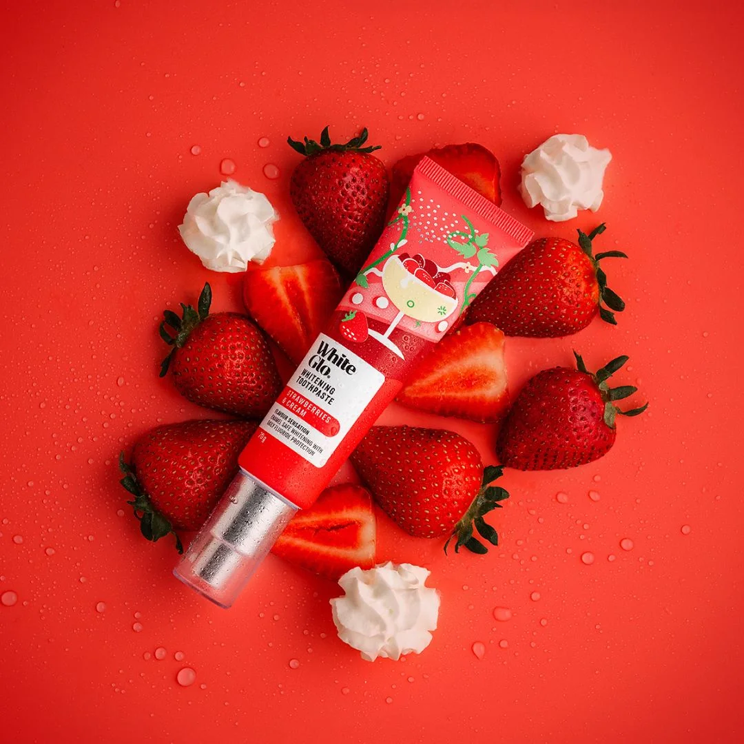White Glo Zubní pasta Strawberries and Cream 70 g