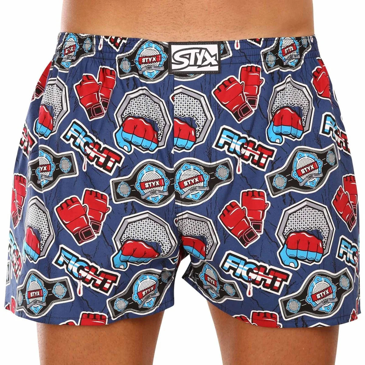 Styx 5PACK pánské trenky art klasická guma vícebarevné (5A1476779) M